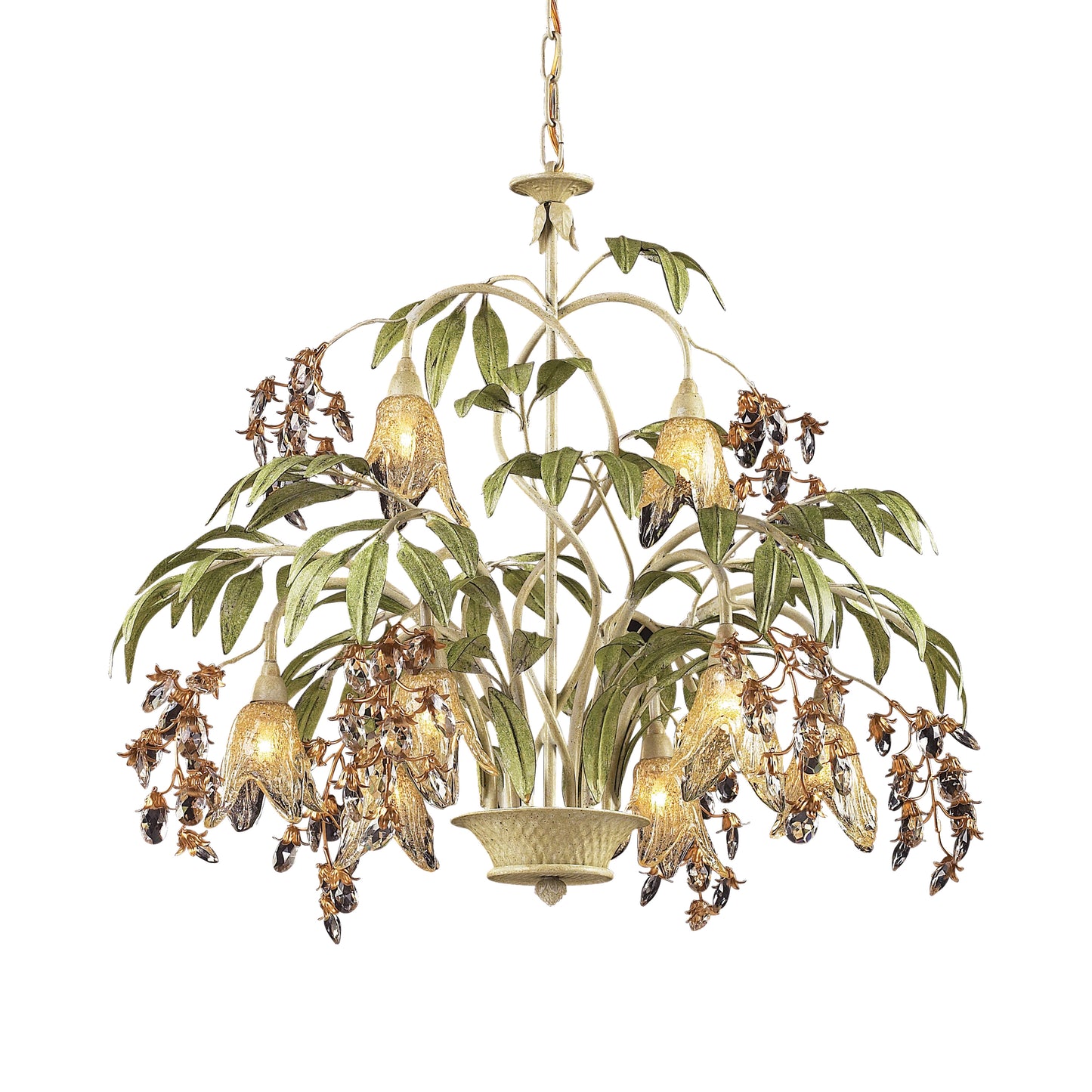 ELK SHOWROOM 86054 Huarco 28'' Wide 8-Light Chandelier - Sage Green