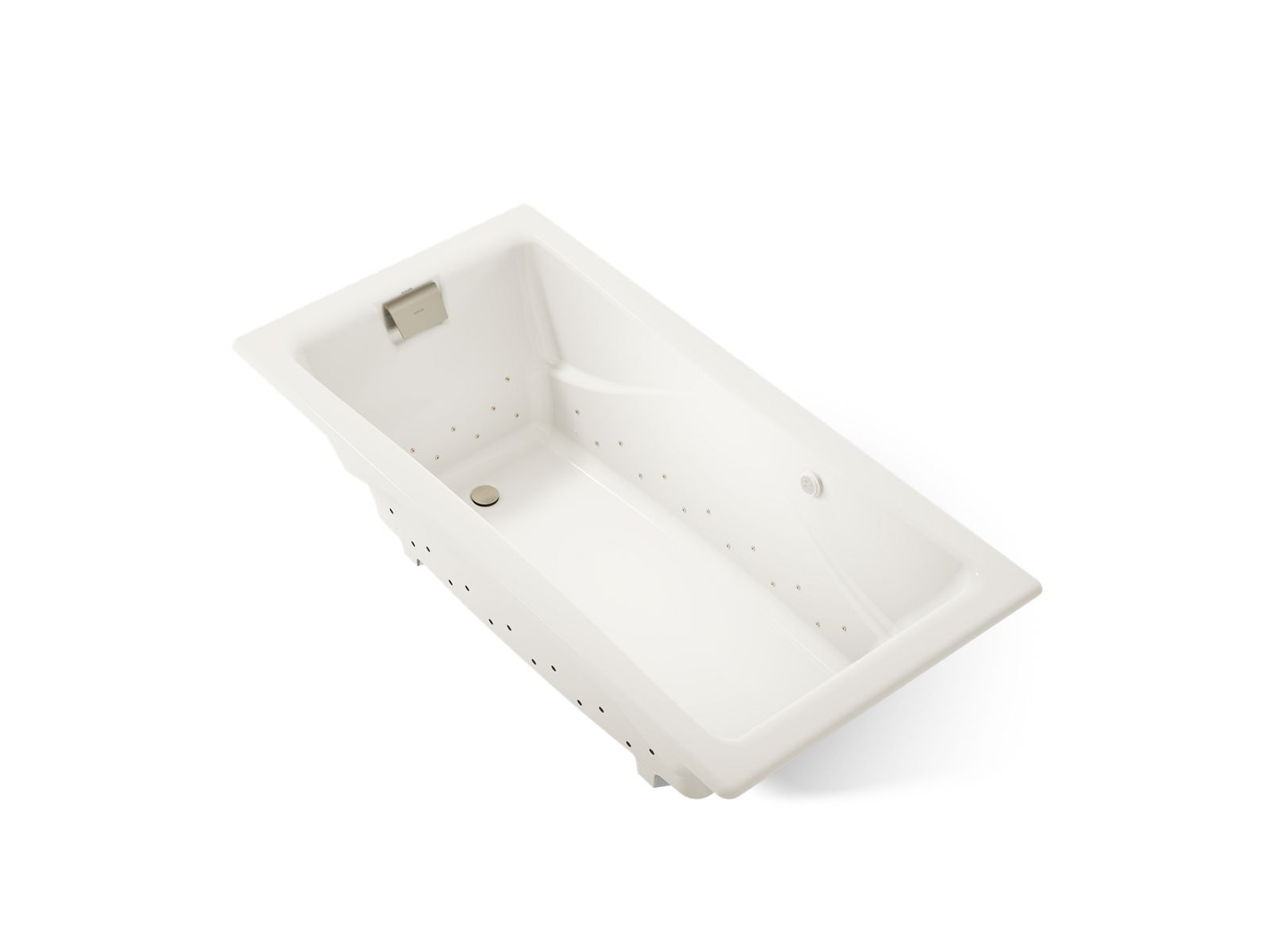 KOHLER K-865-GHBN-96 Tea-For-Two 71-3/4" X 36" Drop-In Heated Bubblemassage Air Bath - Biscuit