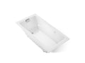 KOHLER K-865-GHCP-0 Tea-For-Two 71-3/4" X 36" Drop-In Heated Bubblemassage Air Bath - White
