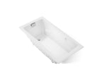 KOHLER K-865-GHCP-0 Tea-For-Two 71-3/4" X 36" Drop-In Heated Bubblemassage Air Bath - White