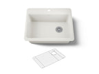 KOHLER K-8668-1A1-96 Riverby 27" Top-Mount Single-Bowl Kitchen Sink - Biscuit