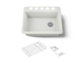 KOHLER K-8668-5UA2-NY Riverby 27" Undermount Single-Bowl Workstation Kitchen Sink - Dune