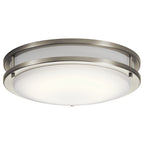 KICHLER 10769NILED Avon 14" LED Flush Mount with Acrylic in Brushed Nickel