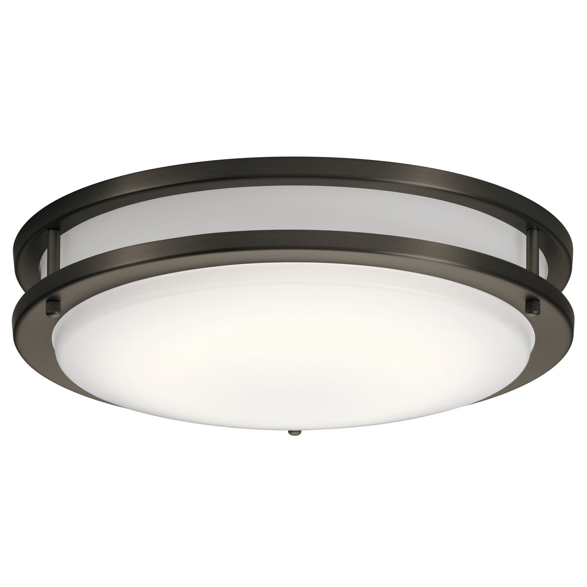 KICHLER 10769OZLED Avon 14" Led Flush Mount With Acrylic In Olde Bronze