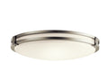 KICHLER 10788NILED Avon 24" Led Flush Mount With Acrylic In Brushed Nickel