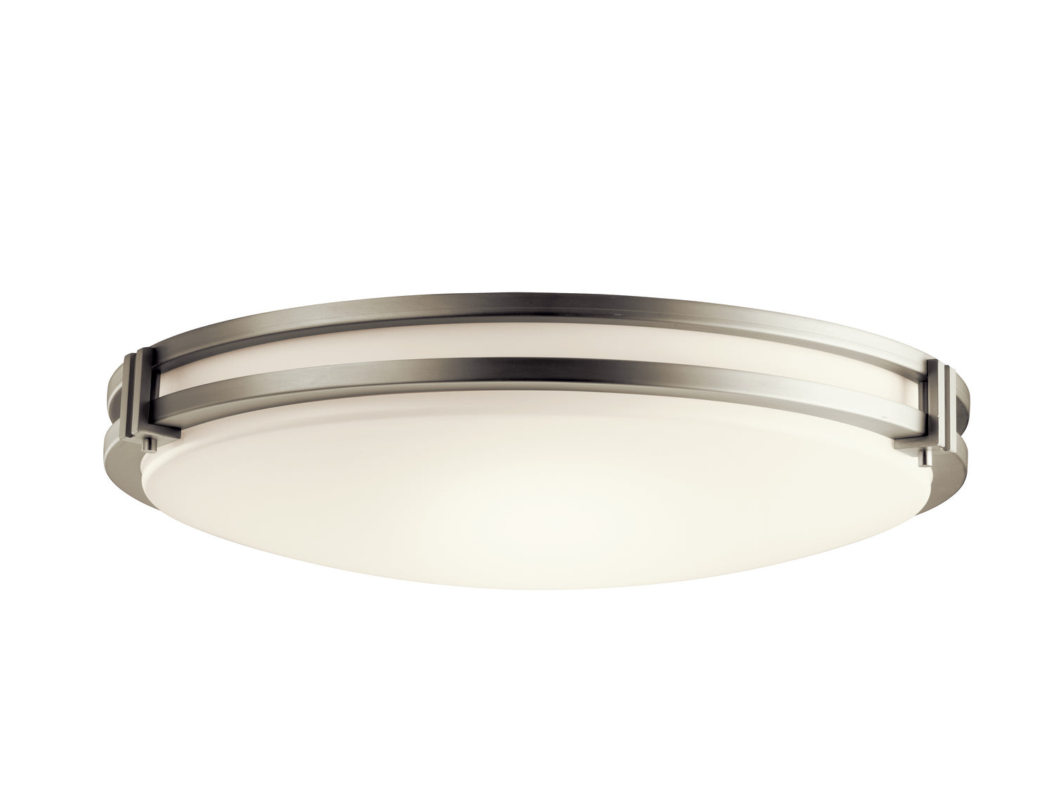 KICHLER 10788NILED Avon 24" Led Flush Mount With Acrylic In Brushed Nickel