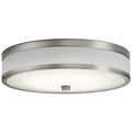 KICHLER 11303CPLED Pira 15" LED Flush Mount in Champagne