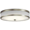 KICHLER 11303NILED Pira 15" Led Flush Mount Brushed Nickel