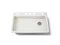 KOHLER K-8689-5U-96 Riverby 33" Undermount Single-Bowl Kitchen Sink - Biscuit