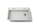 KOHLER K-8689-5U-FF Riverby 33" Undermount Single-Bowl Kitchen Sink - Sea Salt