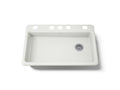KOHLER K-8689-5U-NY Riverby 33" Undermount Single-Bowl Kitchen Sink - Dune
