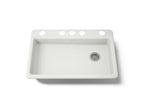 KOHLER K-8689-5U-NY Riverby 33" Undermount Single-Bowl Kitchen Sink - Dune