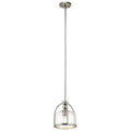 KICHLER 42798NI 9.5" 1 Light Mini Pendant Brushed Nickel