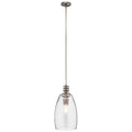 KICHLER 43090CLP Lakum 1 Light Pendant Classic Pewter