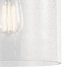 KICHLER 44033OZ Winslow 8.5" 1 Light Semi Flush With Clear Seeded Glass In Olde Bronze