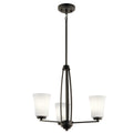KICHLER 44050OZ Tao Three Light Chandelier Olde Bronze