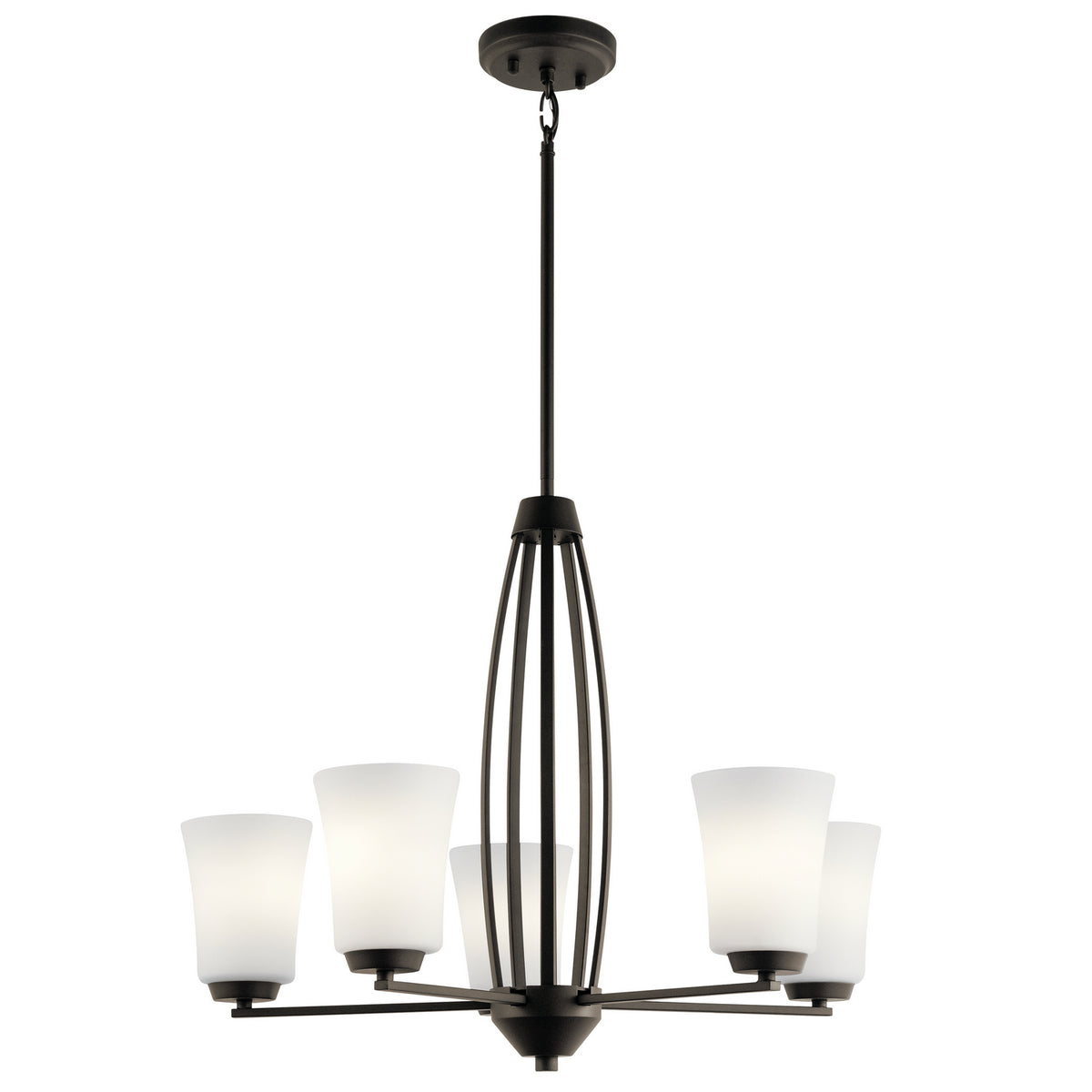 KICHLER 44051OZ Tao Five Light Chandelier Olde Bronze