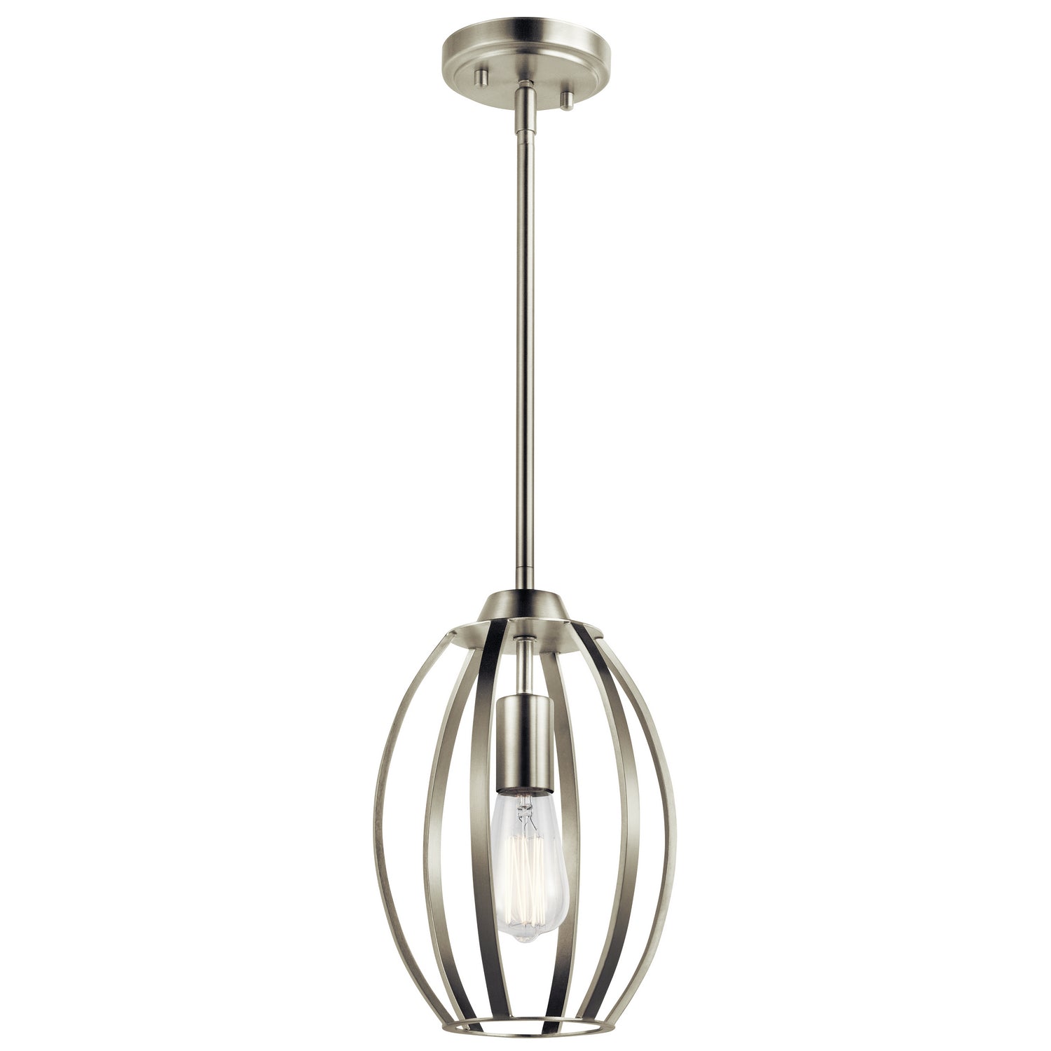 KICHLER 44054NI Tao 1 Light Pendant Brushed Nickel