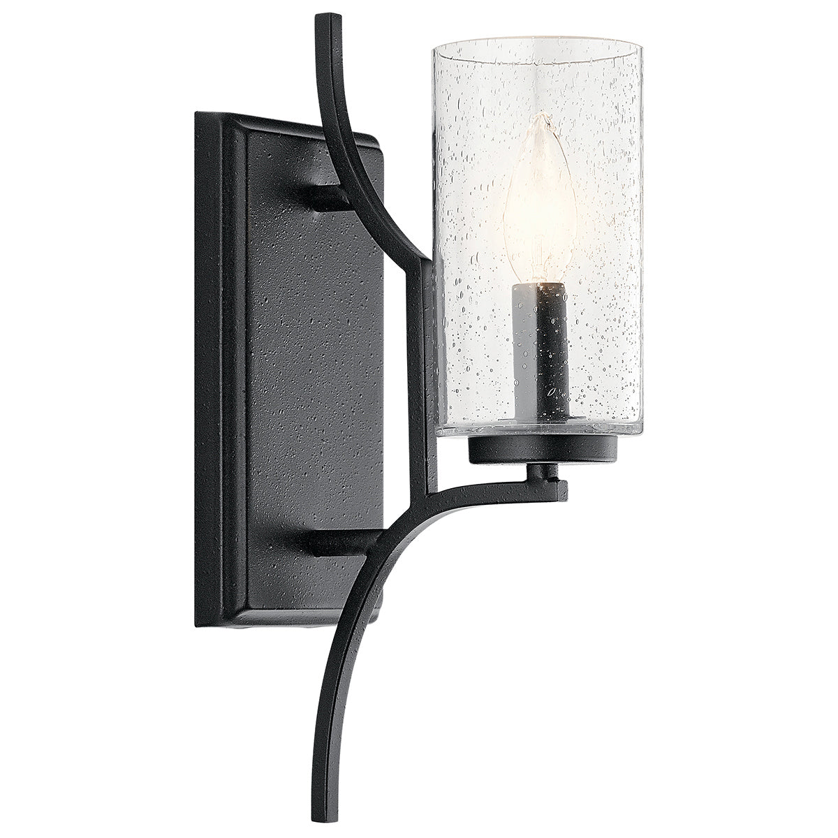 KICHLER 44070DBK Vara 1 Light Wall Sconce Distressed Black