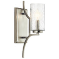 KICHLER 44070NI Vara 1 Light Wall Sconce Brushed Nickel
