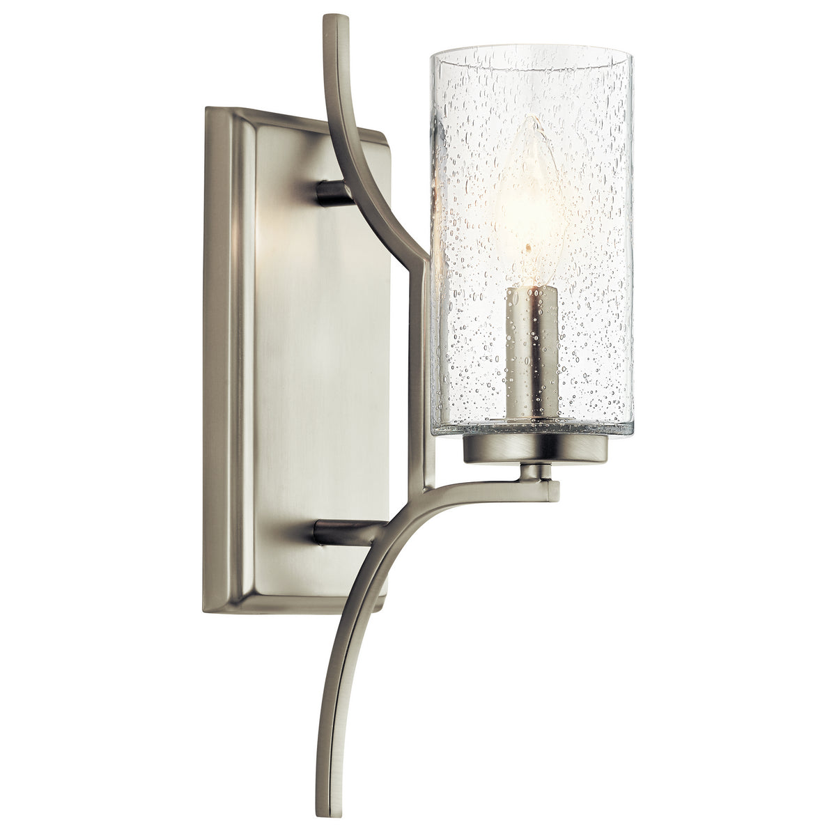 KICHLER 44070NI Vara 1 Light Wall Sconce Brushed Nickel