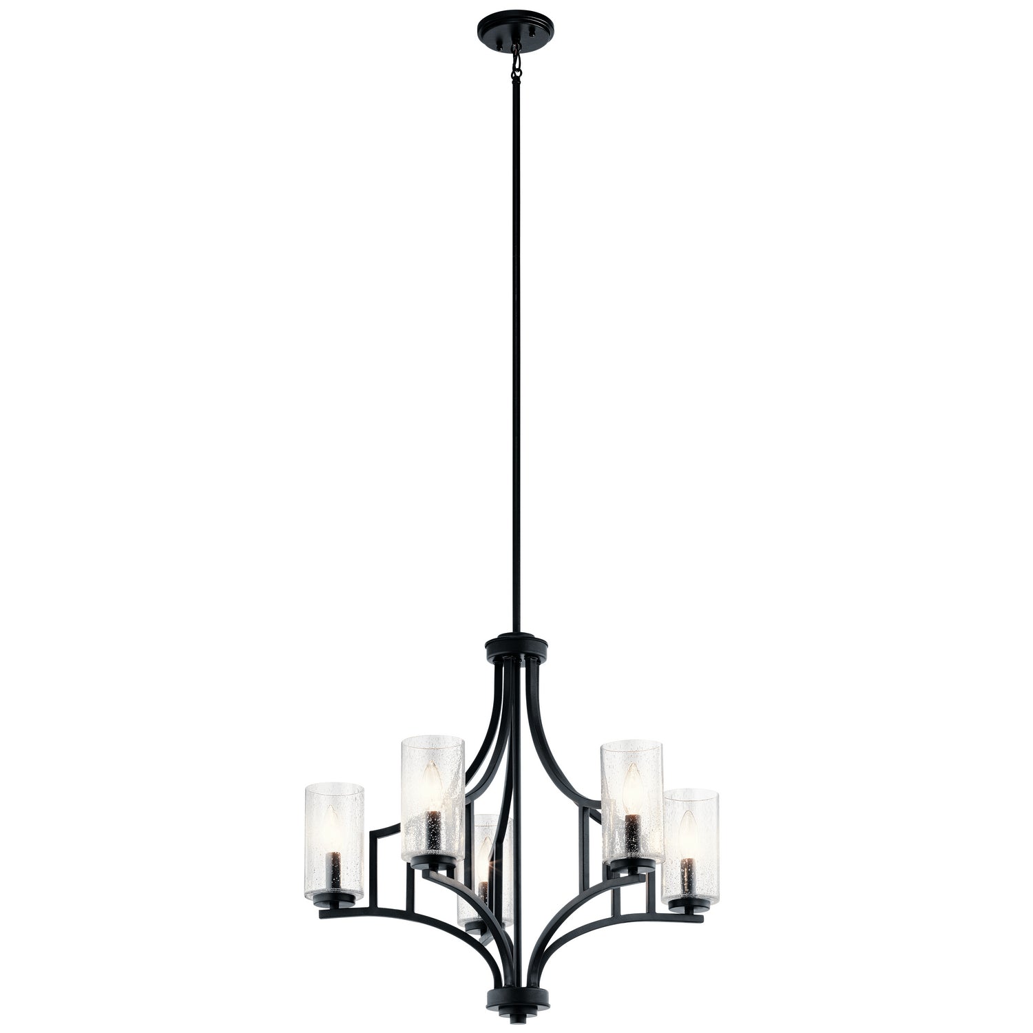KICHLER 44072DBK Vara 5 Light Chandelier Distressed Black