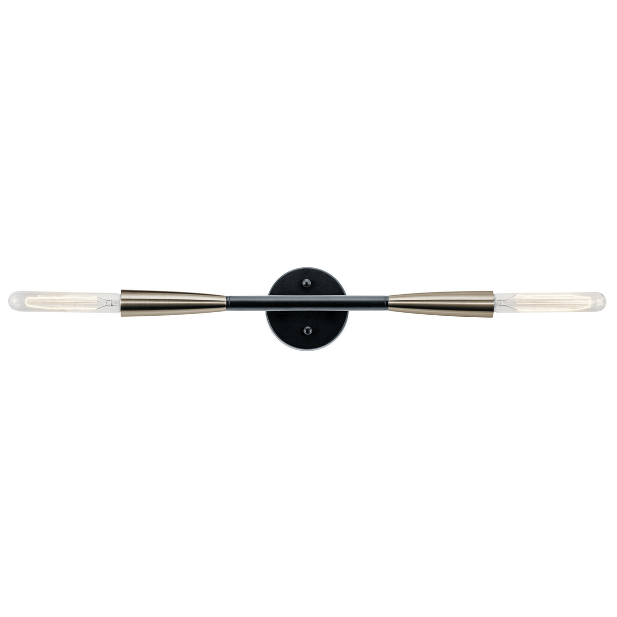 KICHLER 44091BK Branches 2 Light Wall Sconce Black