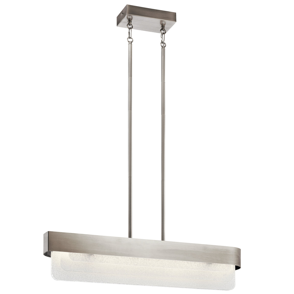 KICHLER 44160CLPLED Serene LED Linear Chandelier Classic Pewter