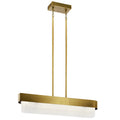 KICHLER 44160NBRLED Serene LED Linear Chandelier Natural Brass