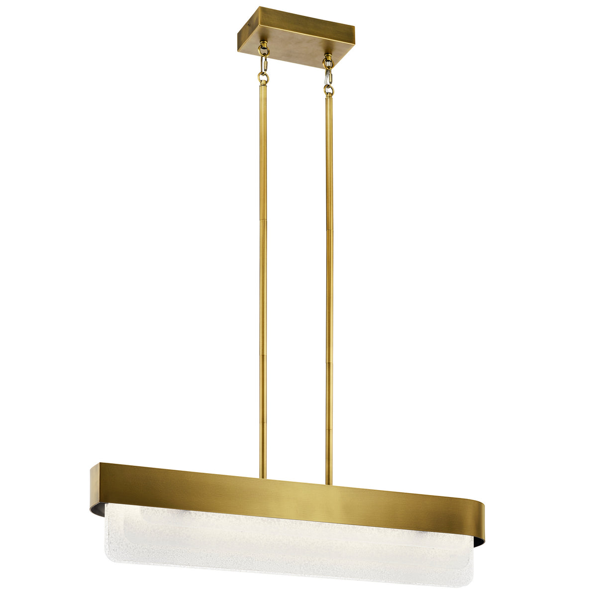 KICHLER 44160NBRLED Serene LED Linear Chandelier Natural Brass