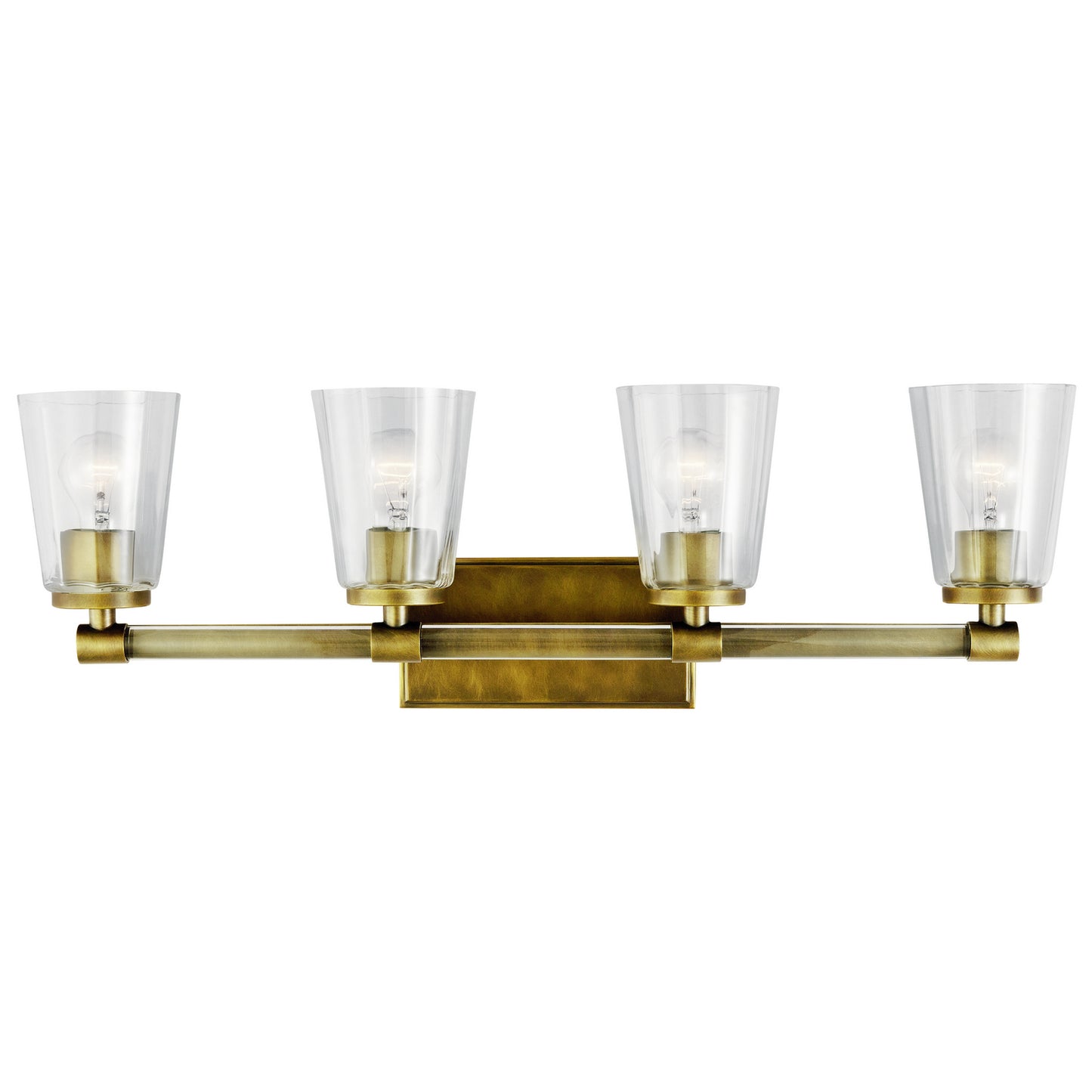 KICHLER 45869NBR Audrea Four Light Bath Natural Brass