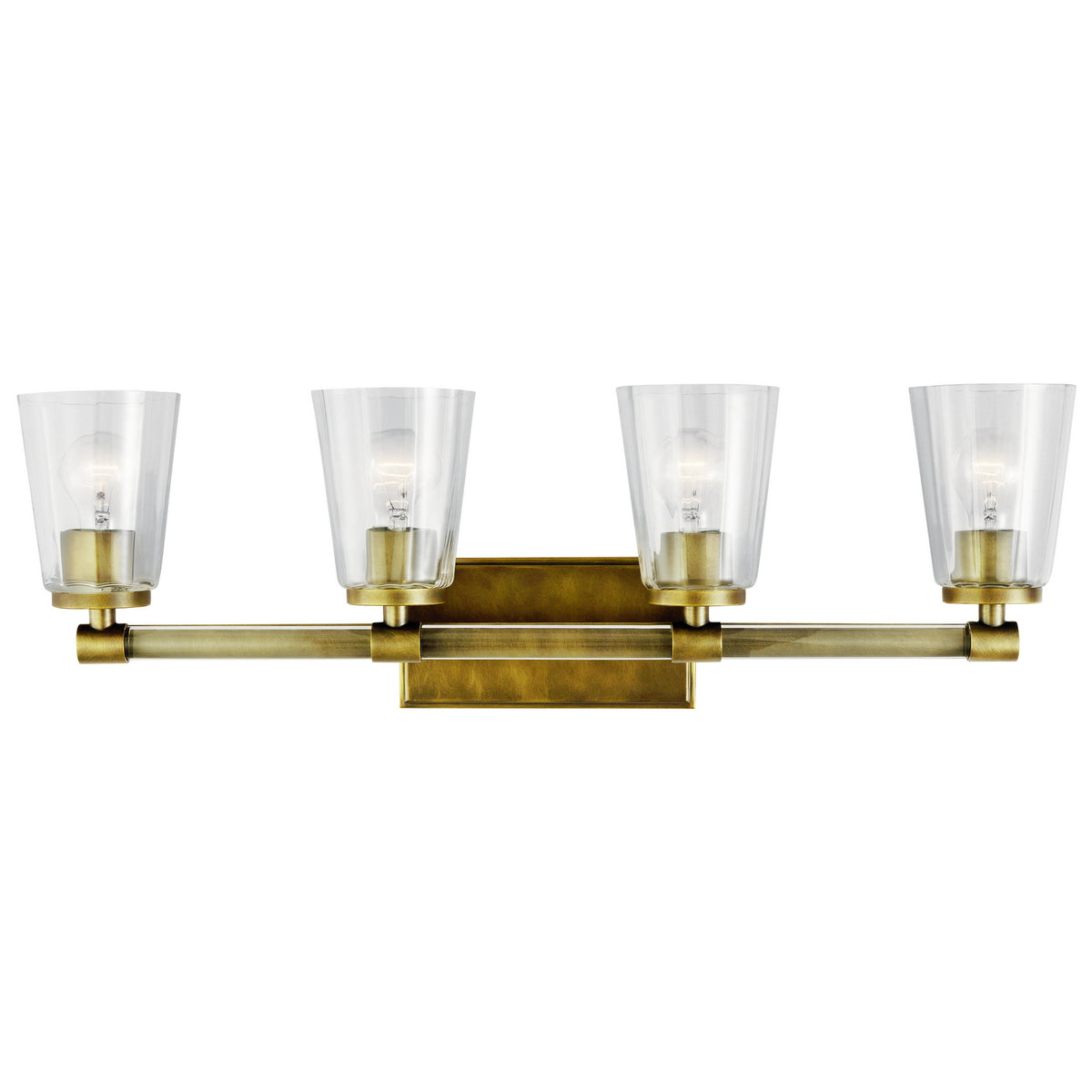 KICHLER 45869NBR Audrea Four Light Bath Natural Brass