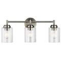 KICHLER 45886NI Winslow 21.5" 3 Light Vanity Light With Clear Seeded Glass In Brushed Nickel