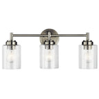 KICHLER 45886NI Winslow 21.5" 3 Light Vanity Light With Clear Seeded Glass In Brushed Nickel