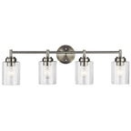 KICHLER 45887NI Winslow 30" 4 Light Vanity Light With Clear Seeded Glass In Brushed Nickel