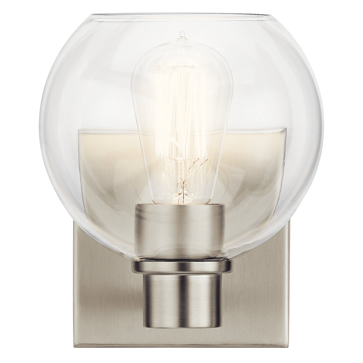 KICHLER 45892NI Harmony 1 Light Wall Sconce Brushed Nickel