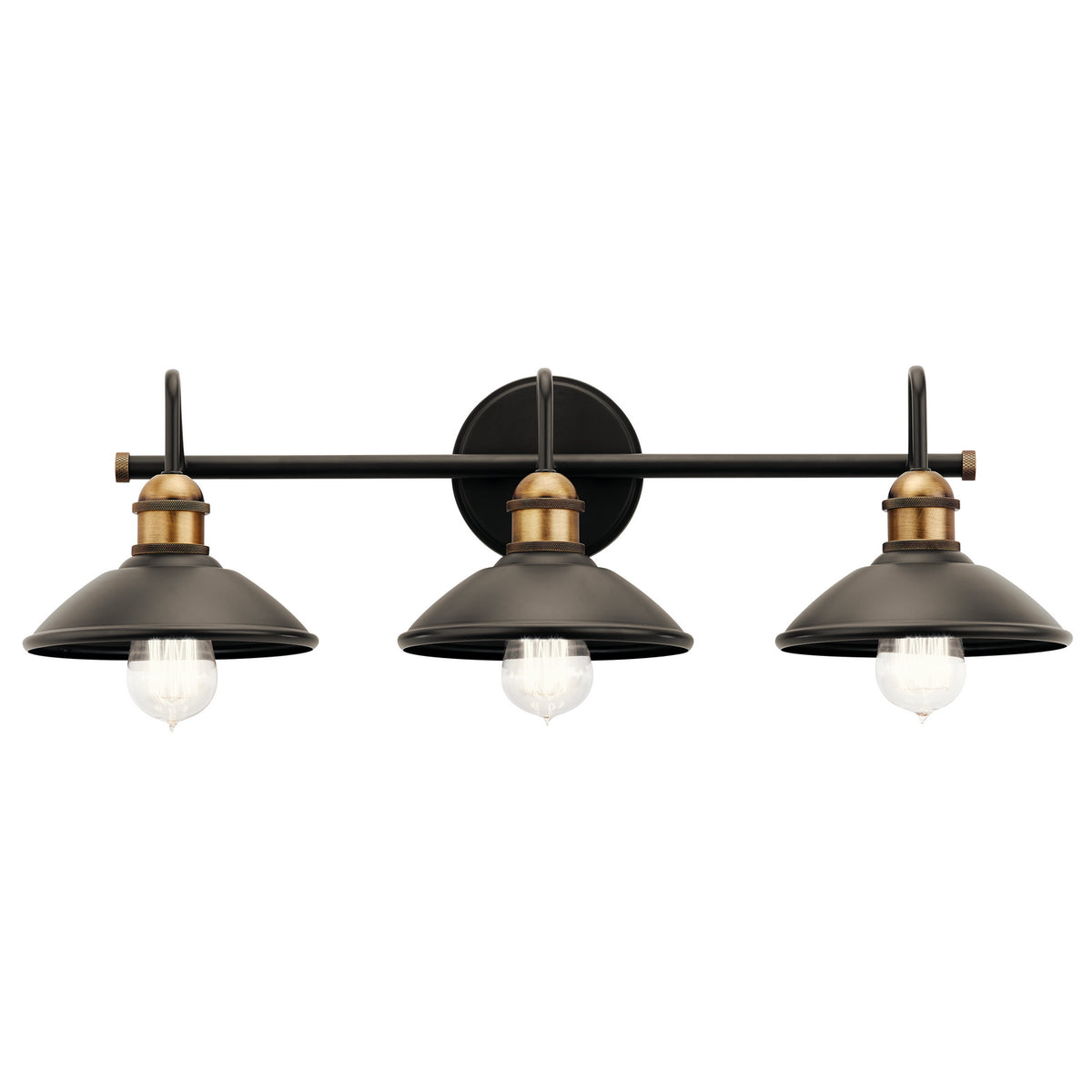 KICHLER 45945OZ Clyde 26.25" 3 Light Vanity Light In Olde Bronze