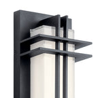 KICHLER 49297BKTLED Manhattan 16" Led Wall Light Textured Black