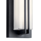 KICHLER 49297BKTLED Manhattan 16" Led Wall Light Textured Black