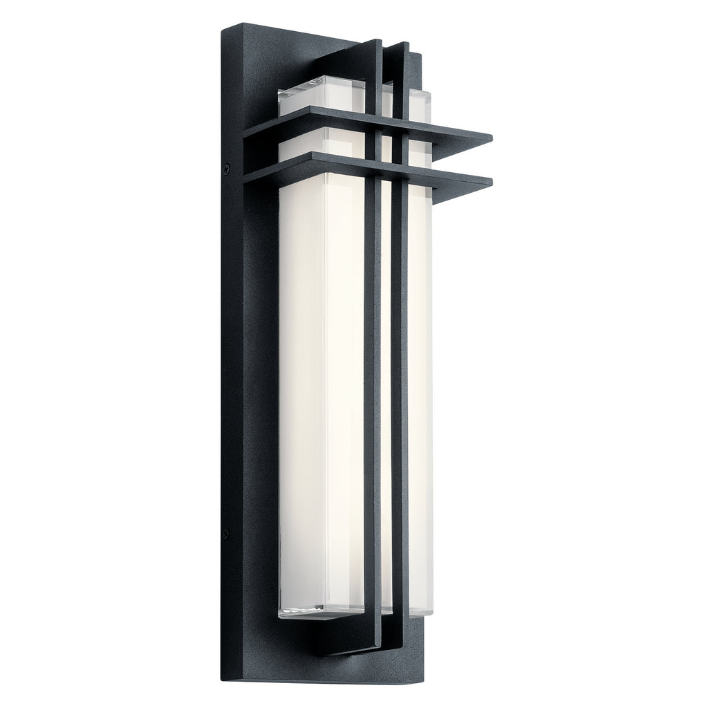 KICHLER 49297BKTLED Manhattan 16" Led Wall Light Textured Black