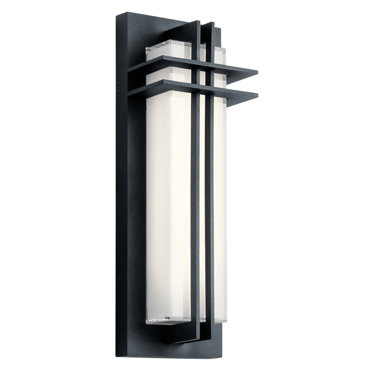 KICHLER 49297BKTLED Manhattan 16" Led Wall Light Textured Black