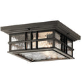 KICHLER 49834OZ Beacon Square Climates 2 Light Flush Mount Olde Bronze