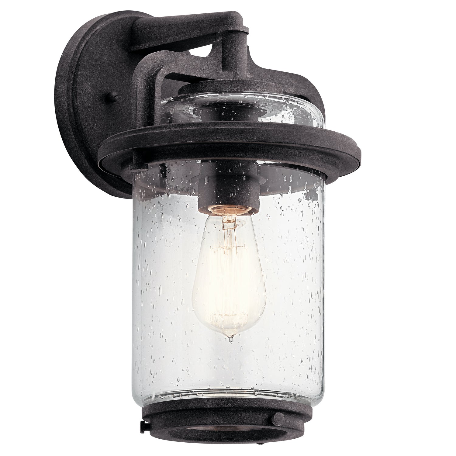 KICHLER 49865WZC Andover 14" 1 Light Wall Light Weathered Zinc