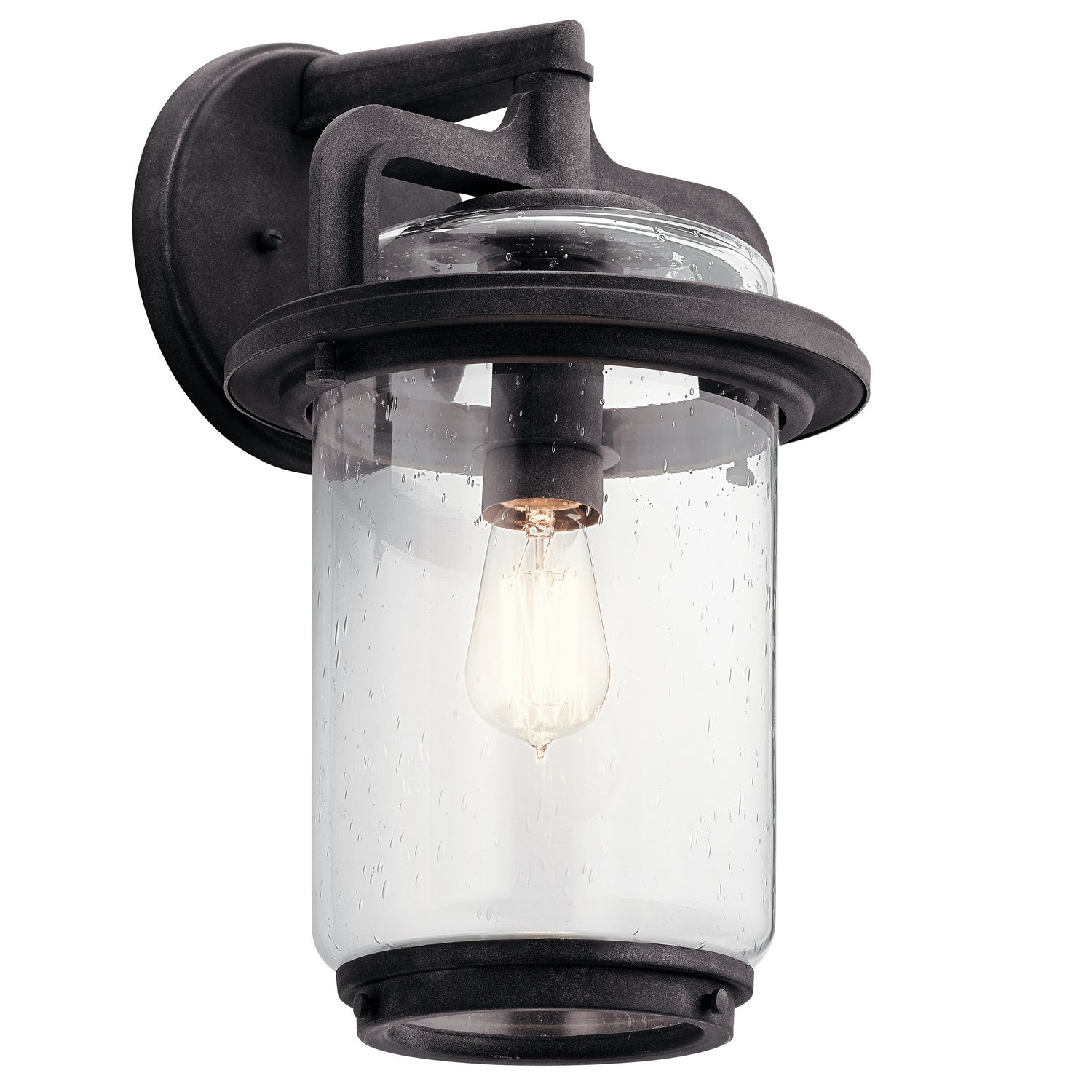 KICHLER 49866WZC Andover 17" 1 Light Wall Light Weathered Zinc