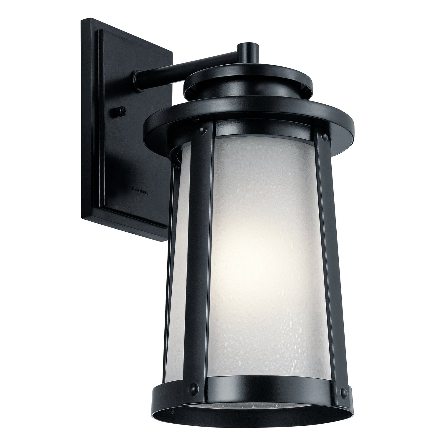 KICHLER 49918BK Harbor Bay 15.75" 1 Light Wall Light Black