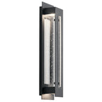 KICHLER 49946BKTLED River Path 23" Led Outdoor Wall Light With Clear Seeded Glass In Textured Black
