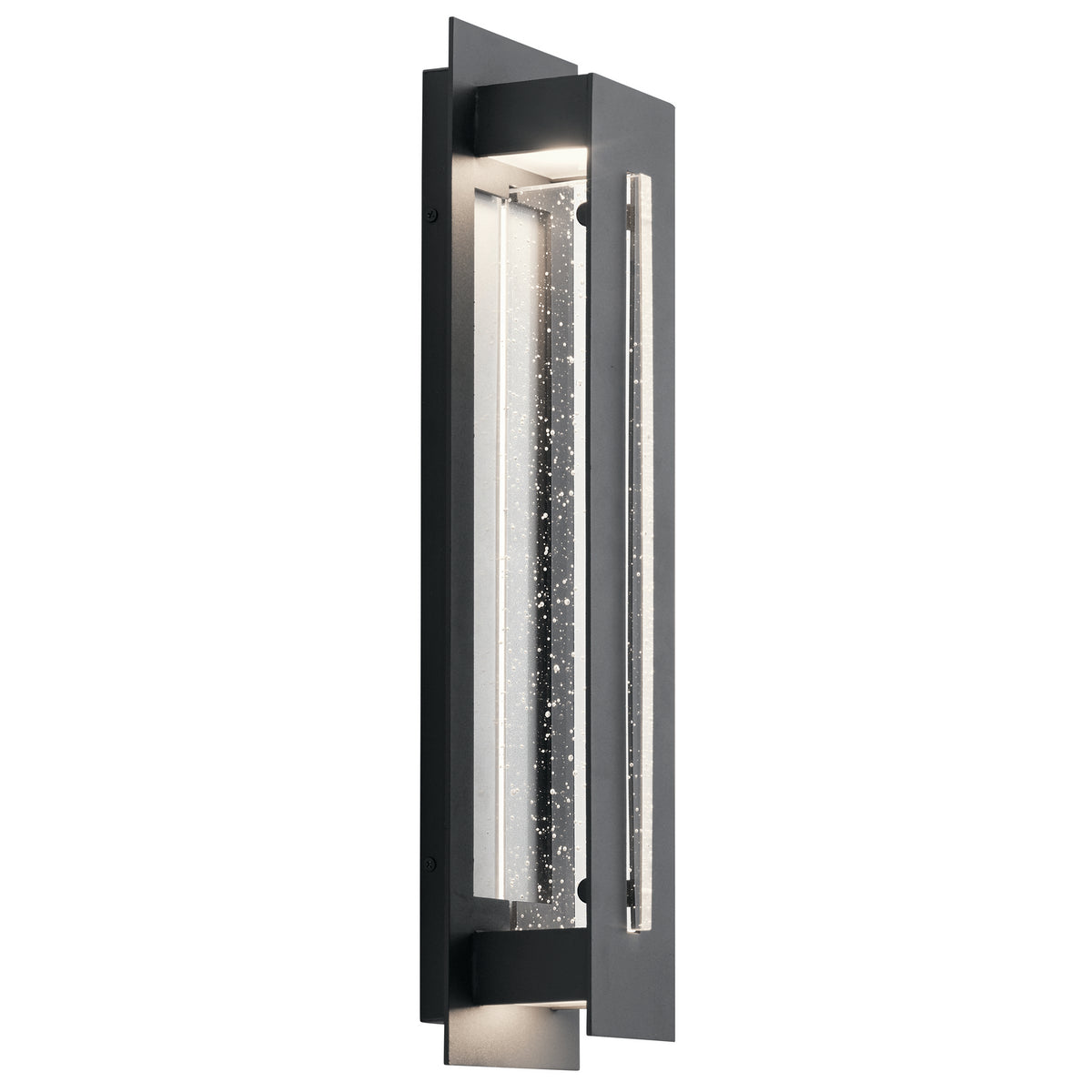KICHLER 49946BKTLED River Path 23" Led Outdoor Wall Light With Clear Seeded Glass In Textured Black