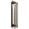 KICHLER 49946OZLED River Path 23" Led Outdoor Wall Light With Clear Seeded Glass In Olde Bronze