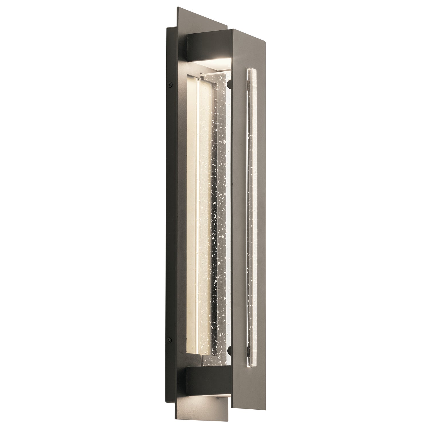 KICHLER 49946OZLED River Path 23" Led Outdoor Wall Light With Clear Seeded Glass In Olde Bronze