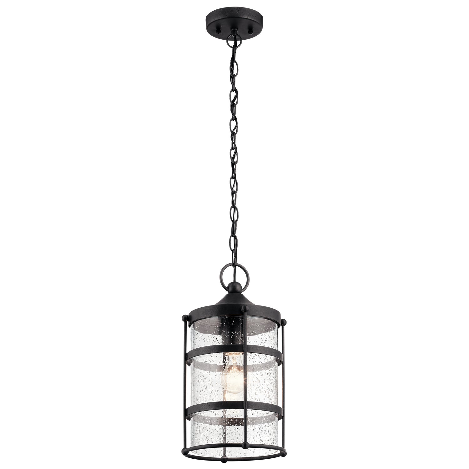 KICHLER 49964AVI Mill Lane 1 Light Pendant Anvil Iron